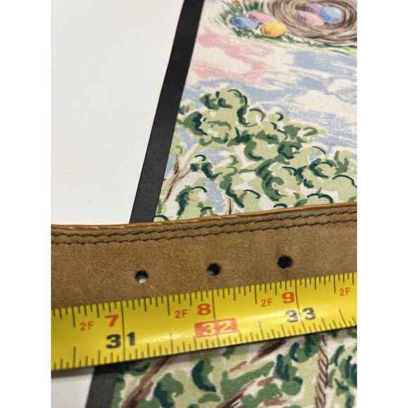 Escada Gold Medallions & Buckle Brown Leather Belt Women’s EUR 42 US 12 Vtg main image 16